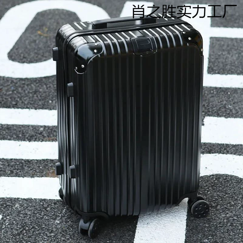 Чемодан, прочный и долговечный, утолщенный чемодан на колесиках, усиленные универсальные колеса, небольшой модный женский и мужской кожаный чехол с паролем.