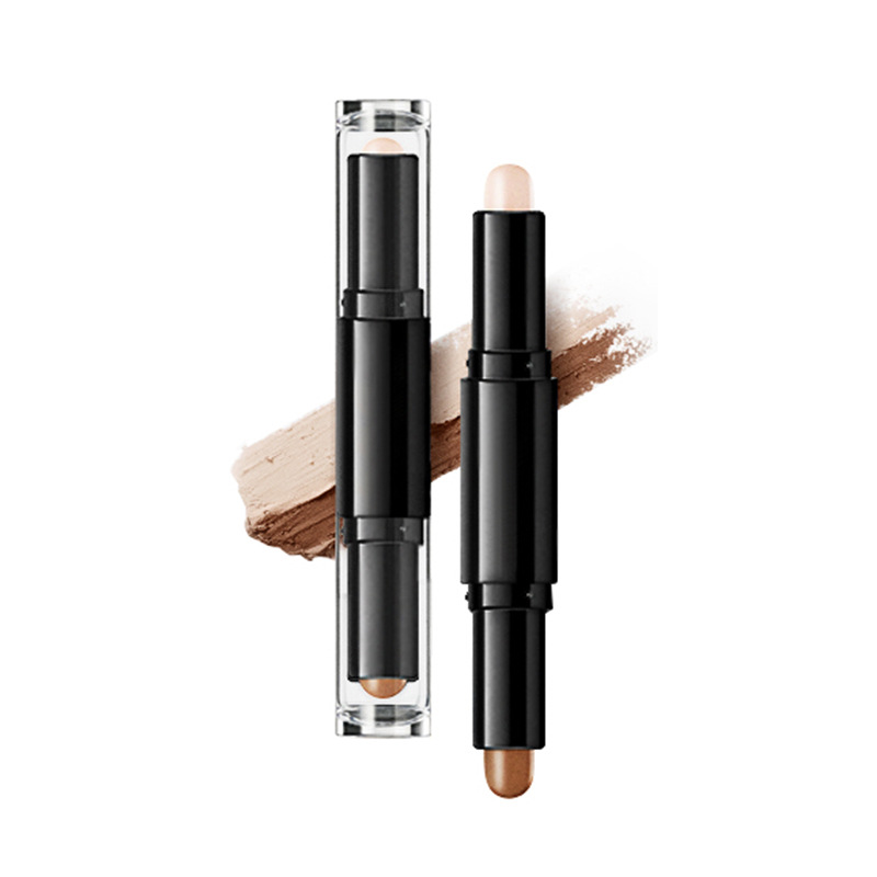 翠黛工厂 高光修容棒双色两用一体盘提亮修颜卧蚕笔加工定制oem