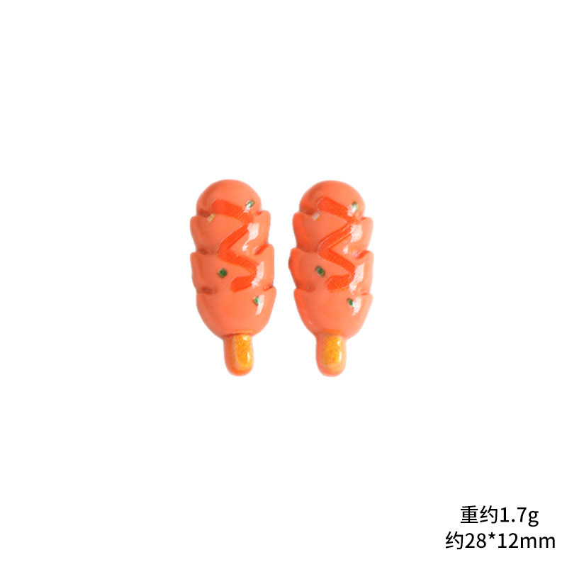 卡通食玩烧烤串串树脂配件diy奶油胶鞋扣水杯冰箱贴发夹饰品材料|undefined