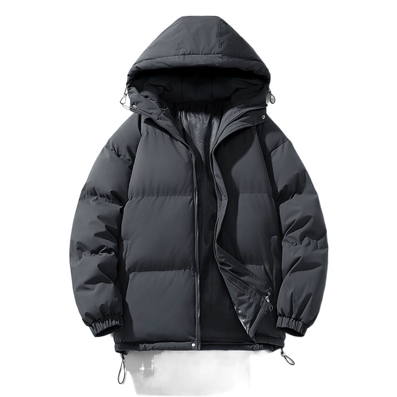 Зимняя хлопчатобумажная одежда мужская сплошная шляпа с капюшоном