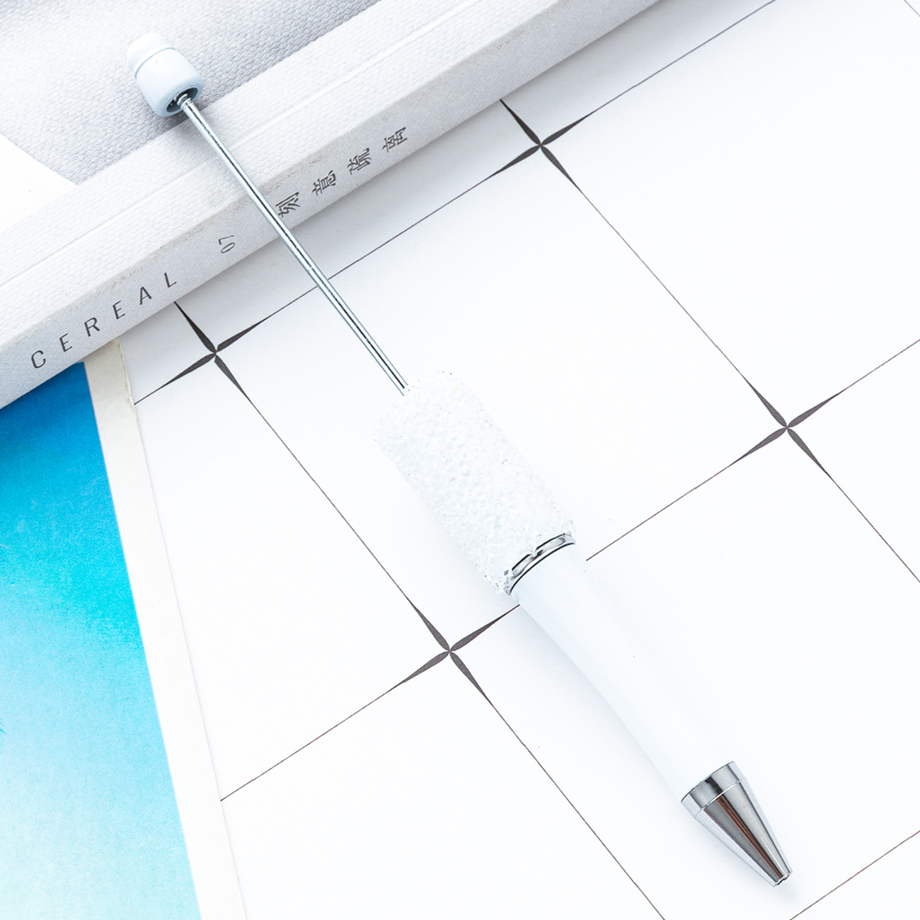 DIY bolígrafo de cuentas de azúcar creativo pegado a mano lleno de diamantes de plástico bolígrafo de regalo al por mayor