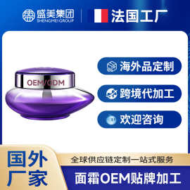 法国海外化妆品工厂代加工修护霜国外跨境厂家品牌贴牌定制OEMODM