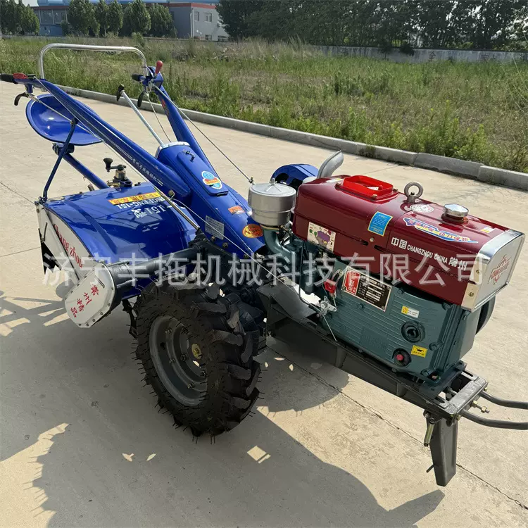 151型12-30马力小型手扶拖拉机 柴油风冷型旋耕开沟多功能拖拉机