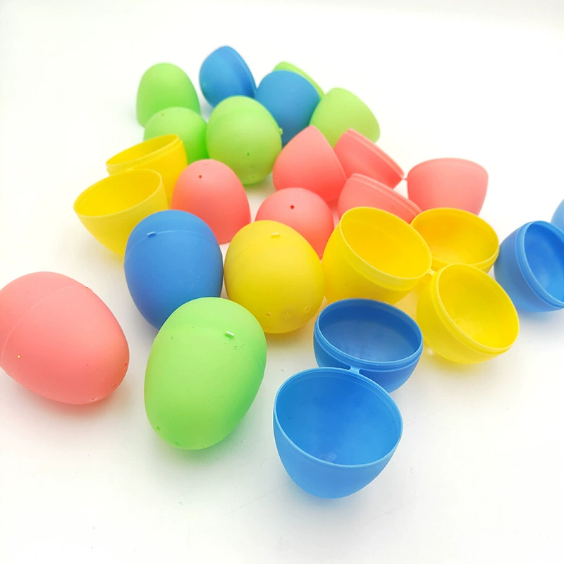 Easter egg colorful painted egg festival gift party plastic opening egg toy shell creative crafts