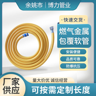 Liquefied Gas Pipe Gas Pipe Stove Natural Gas Connection Metal Coated Hose Thickeneded Explosion-Proof