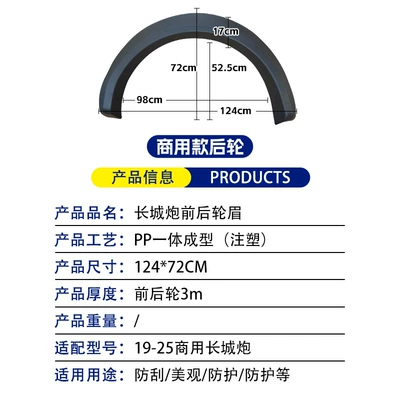 for Great Wall Cannon – Wheel eyebrow