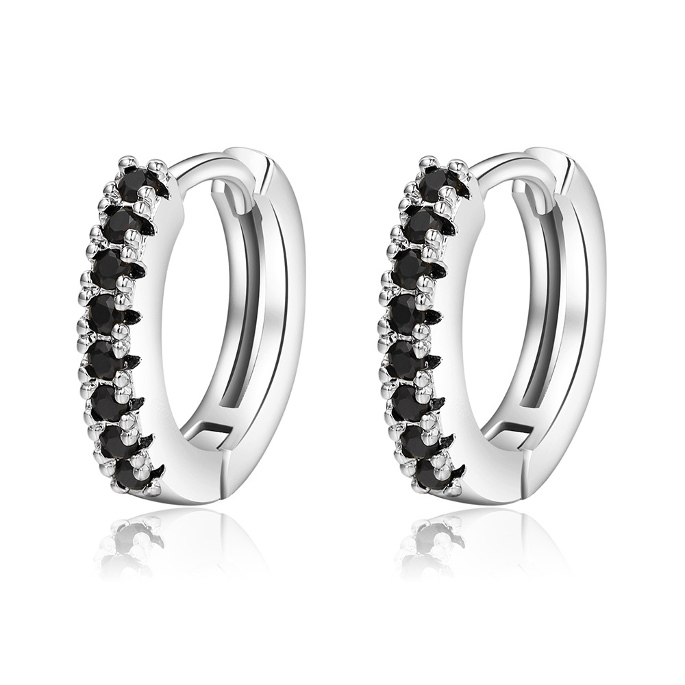 Fashion Geometric Copper Plating Zircon Earrings 1 Pair