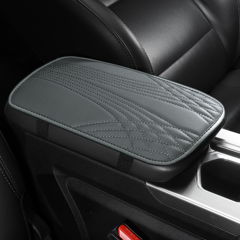 2023 autumn and winter new car armrest box pad Napa leather non-slip wear-resistant armrest box protective pad cleaning pad cross-border