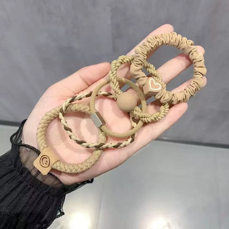 高级感儿童黑色马尾发绳耐用大肠发圈头绳扎头皮筋头饰女发饰批发|undefined