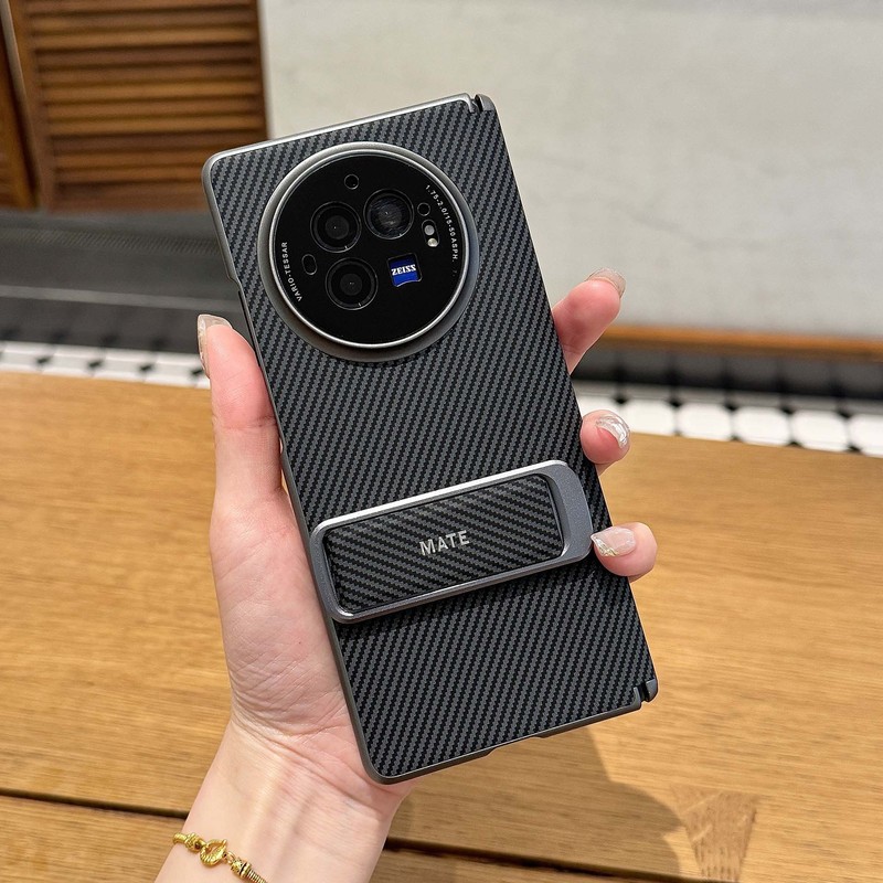 OPPOFIND N5 携帯電話ケースに適したカーボンファイバーパターン中心軸保護 VIVOXFOLD3Pro リストバンドホルダーシェル|undefined