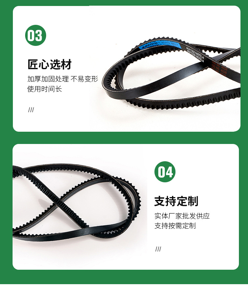 Automotive generator transmission belt 17-420 toothed belt EPDM wear-resistant synchronous belt for engineering machinery