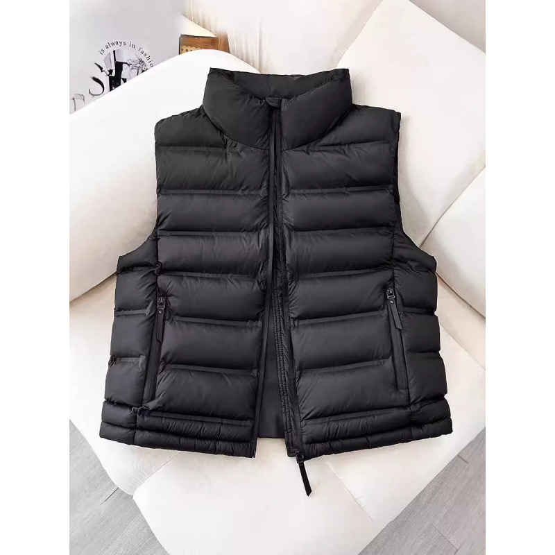 Short down Cotton Vest for Women Autumn and Winter 2025 New Thickeneded Versatile Bread Vest Vest Cotton Outwear Jacket for Women