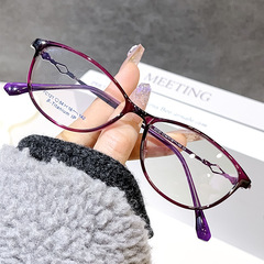 丹陽眼鏡超輕時尚魅力女士紫色眼鏡框可配高度數眼鏡架工廠批發