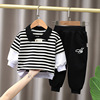 Dinosaur for boys, spring set, children's three dimensional autumn sweatshirt, Korean style