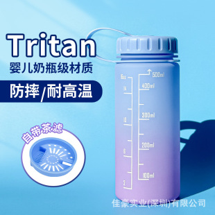 500mlTritan��y��©ˮ��ʳƷ����ˤ͸���������ЌW���\��ˮ��