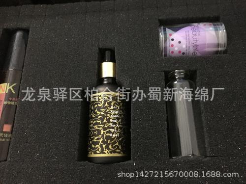 厂家供应黑色白色高密度小方格手撕海绵礼品盒内衬手撕海绵包装绵
