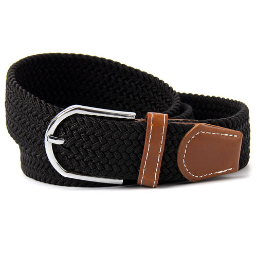 New foreign trade cross-border children's elastic belt pure cotton belt alloy pin buckle versatile belt men's woven belt