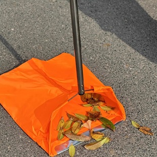 Large Thickened Windproof Sanitation Dustpan with Stainless Steel Handle for Sanitation Workers