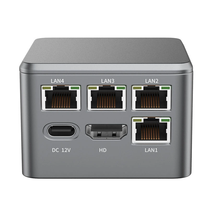 Двойной контроллер Mini Host Four Network Card i226 Soft Road N6005 мини-центр с порталом Linux Linux