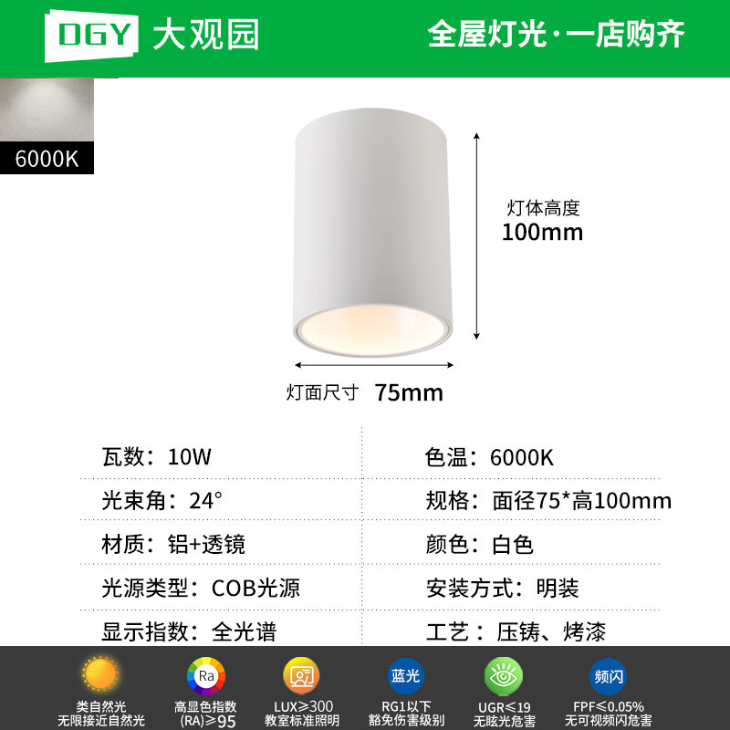 Da Guanyuan lámpara de techo Led Led Light Downlight House Pasillo de la sala de estar sin lámpara principal 495L image 20