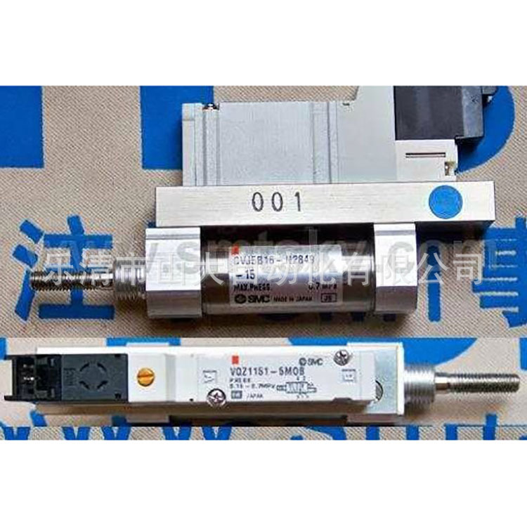 SMC现供CM20F/CVJ5B16-N2849-15 VQZ1151-5MOB推料气缸组合