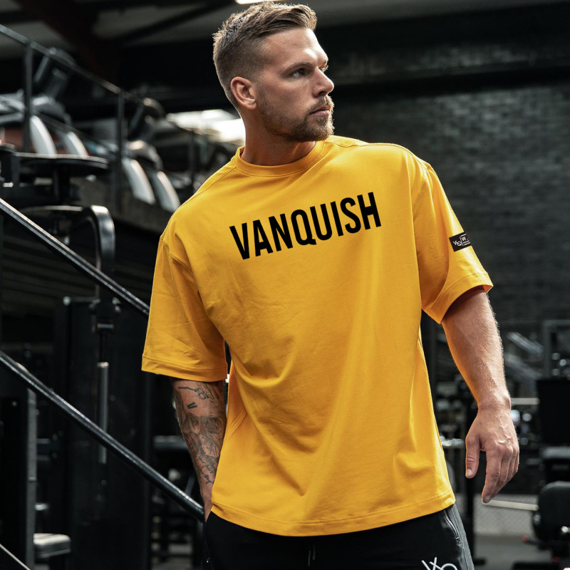 新しいマッスルフィットネスブラザーズスポーツメンズ半袖Tシャツルーズプラスサイズラウンドネックランニングトップボトリングシャツ|undefined