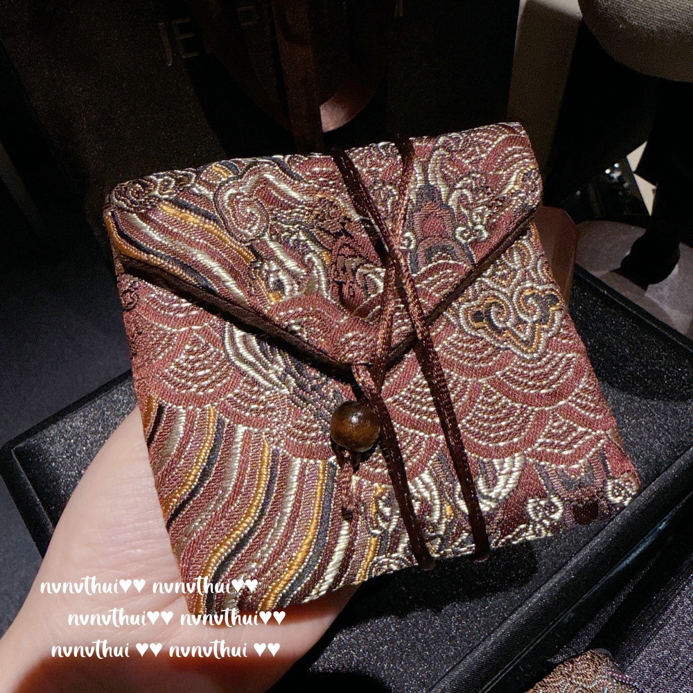 001NV 새로운 중국식 용 수염 패턴(9.5*10cm) 쥬얼리 가방 ~ 단일 가격