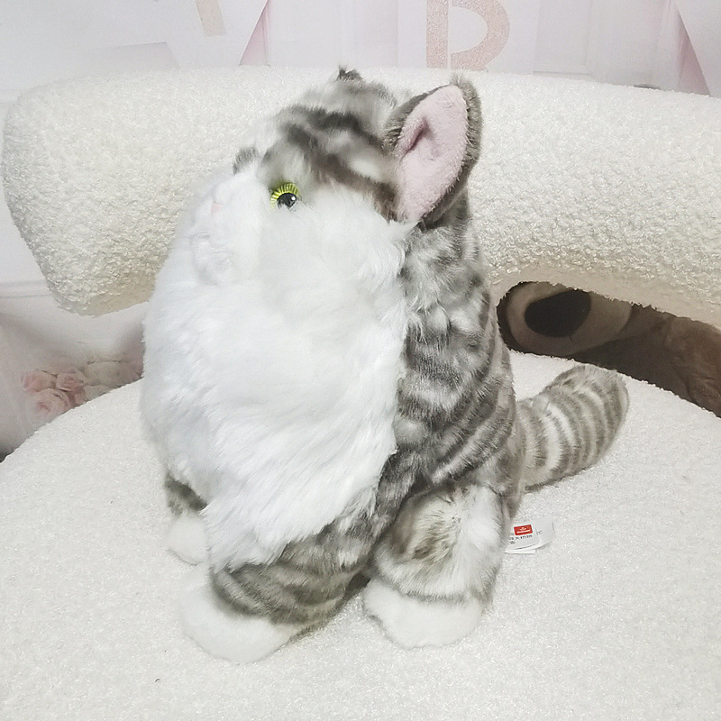 Mulula gato muñeca de peluche de juguete de simulación gato niños Ragdoll muñeca almohada para dormir regalo al por mayor