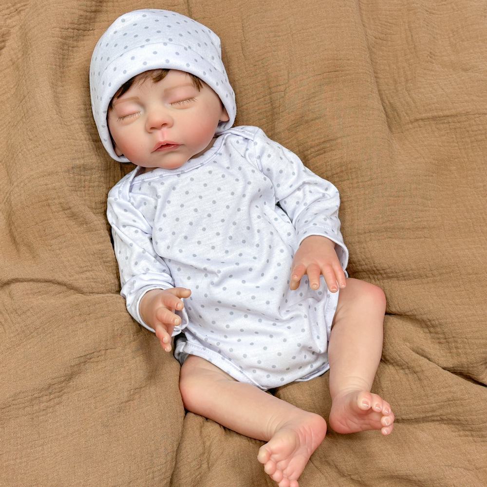 Muñecas transfronterizas muñecas de comercio electrónico colorido 3D fuentes de carga pesada muñecas de simulación de comercio exterior, ropa de ondas blancas, ropa de punto de onda, Henghua