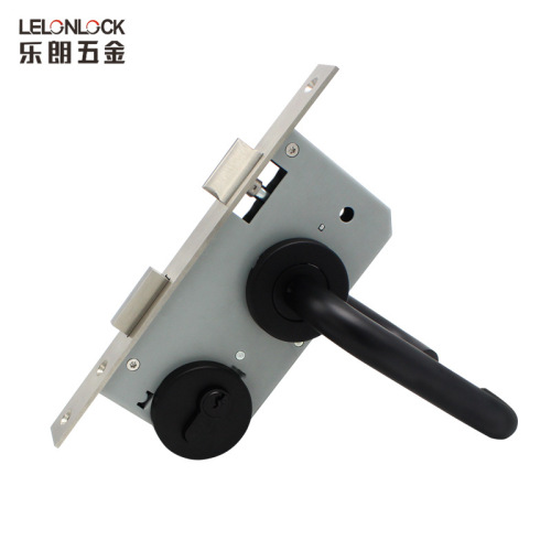 Stainless steel 304 German standard double curved handle safety door fire door lock aisle lock 5572 European standard U-shaped handle lock