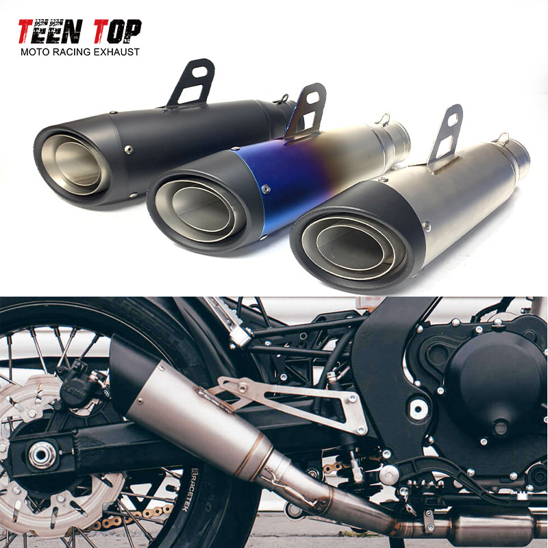 Motorcycle R25R3R6 S1000Rr Modified Street Sc Double-Layer Three-Layer Motorcycle Exhaust Pipe