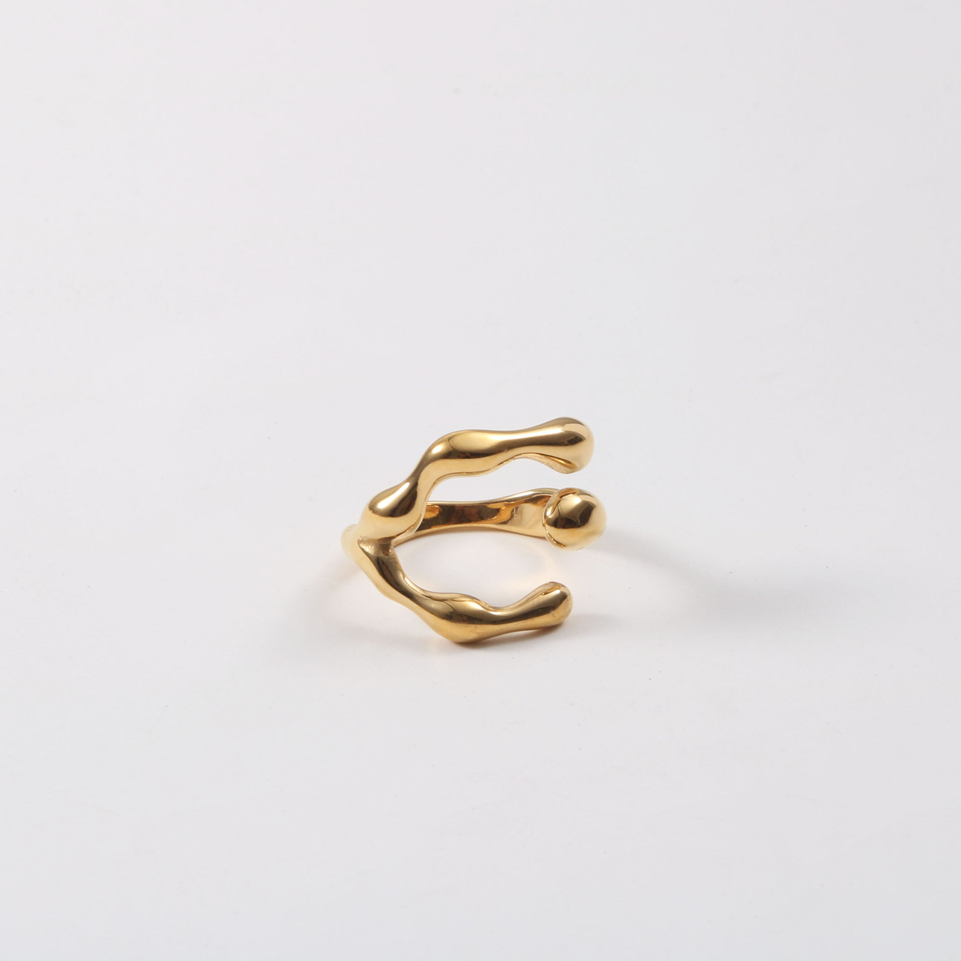 Rings Classification 6, 7, 8 Ring Size Simple Style Geometric Titanium Steel Rings 1 Piece