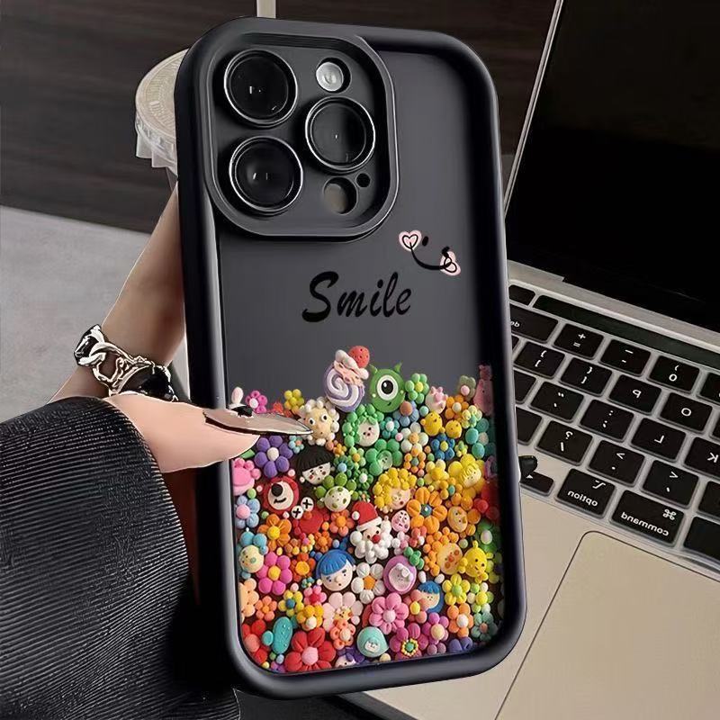 Muñeca de color para iPhone 16pro funda para teléfono móvil Apple 15 anti-caída 14 lindo 13promax nuevo 12x