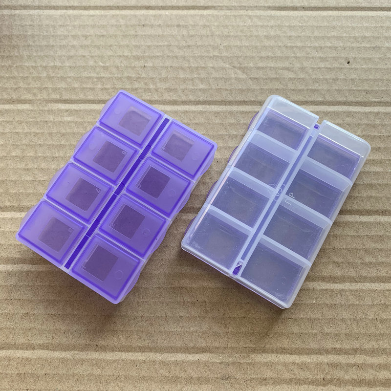 厂家直销8格药盒 八格药盒 一周药盒 长方形药盒 医院礼品药盒