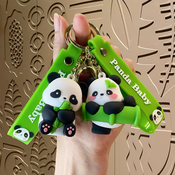Cute Red Panda Cultural and Creative Keychain Chengdu Panda Souvenir Cartoon Doll Doll Bag Pendant Small Gift