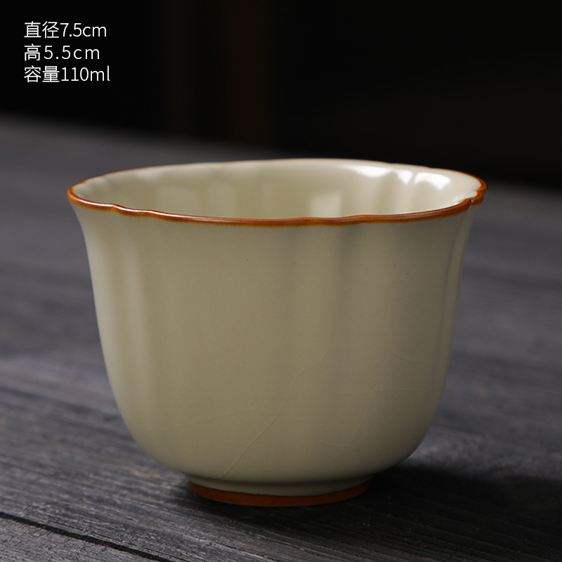 汝窯茶器 カップ 茶碗 セラミック茶器 単品 濃茶用 茶碗 茶器 茶器セット 記念品|undefined