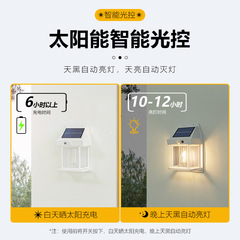 New solar outdoor tungsten filament wall lamp with human sensor, suitable for villa outdoor, perimeter wall, waterproof courtyard, road lighting.