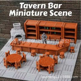 桌游酒馆家具套装 微缩模型 Tavern Bar Furniture Set168
