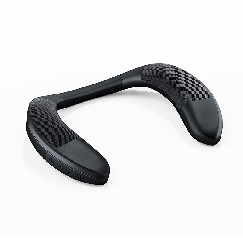 Nuevo altavoz de cuello Bluetooth inalámbrico con cuello colgante, subwoofer de tela, sonido de juego de audio abierto estéreo