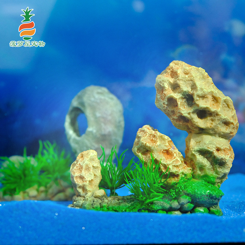 Decoración de paisaje de mesa de arena, estilo explosivo transfronterizo, simulación de jardín, decoración de paisaje de rocalla, jardinería de piedra, acuario de paisaje