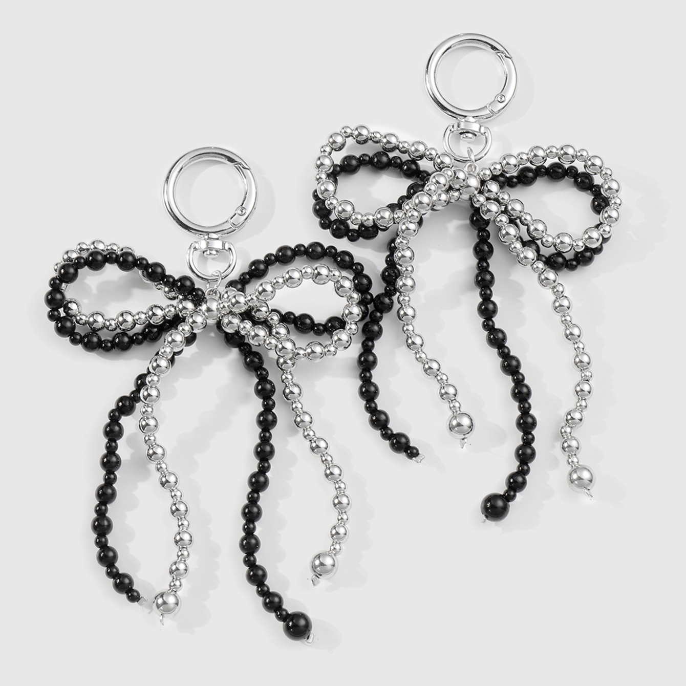 실버 비즈 CCB 활 신발 버클 1쌍