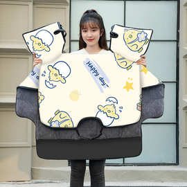 电动车挡风被冬季加绒加厚防风被保暖摩托车防雨水电瓶车风挡四季