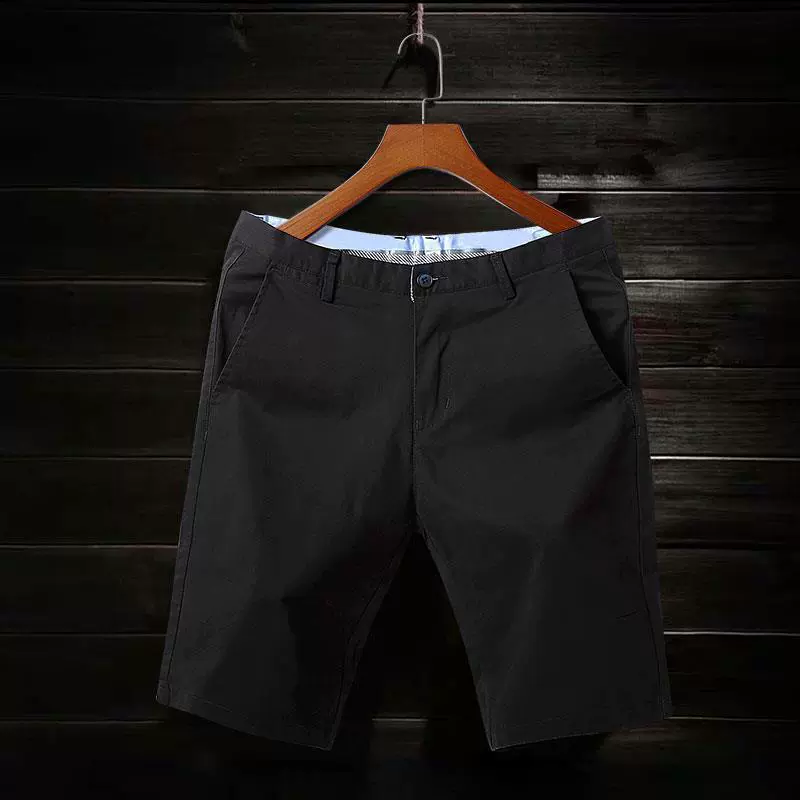 Эластичные повседневные шорты мужские летние с тонким поясом хлопковые укороченные брюки мужские узкие брюки Средние брюки модные