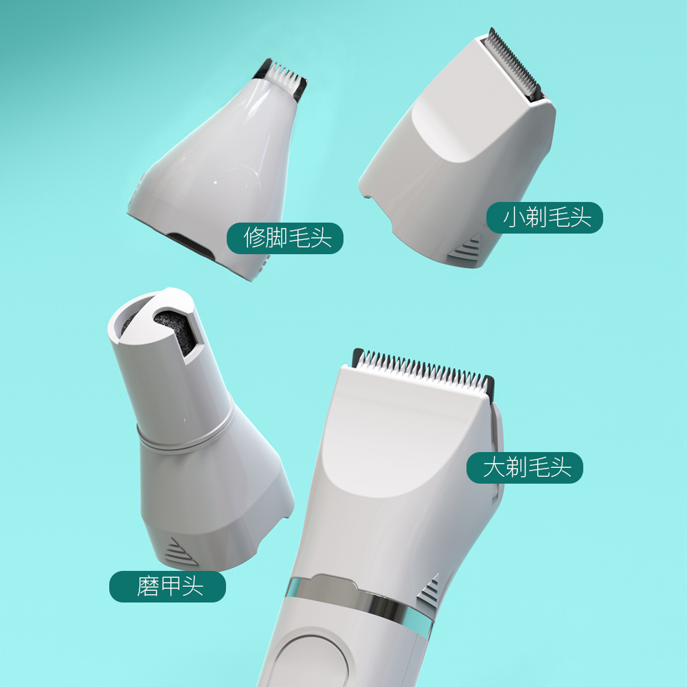 Cuatro en uno mascota impermeable Shaver perro gato mascota pie Shaver suministros para mascotas