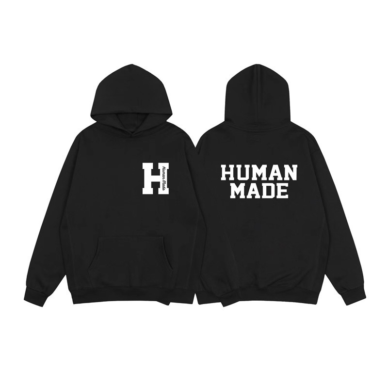 Felpa con cappuccio uomo stampa anatra human made unisex_voghion.com
