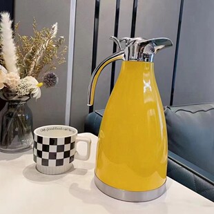 Hazy Little Yellow Duck Coffee Pot Large Capacity Anti-Scalding Insulated Pot Food-Grade Stainless Steel Insulated Pot Gift Logo Edition