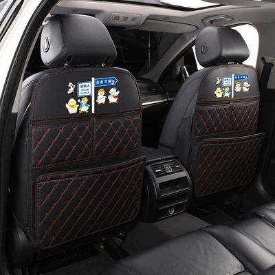 Chair back anti-kick pad – Pad - black-and-red-the-future-is-promising
