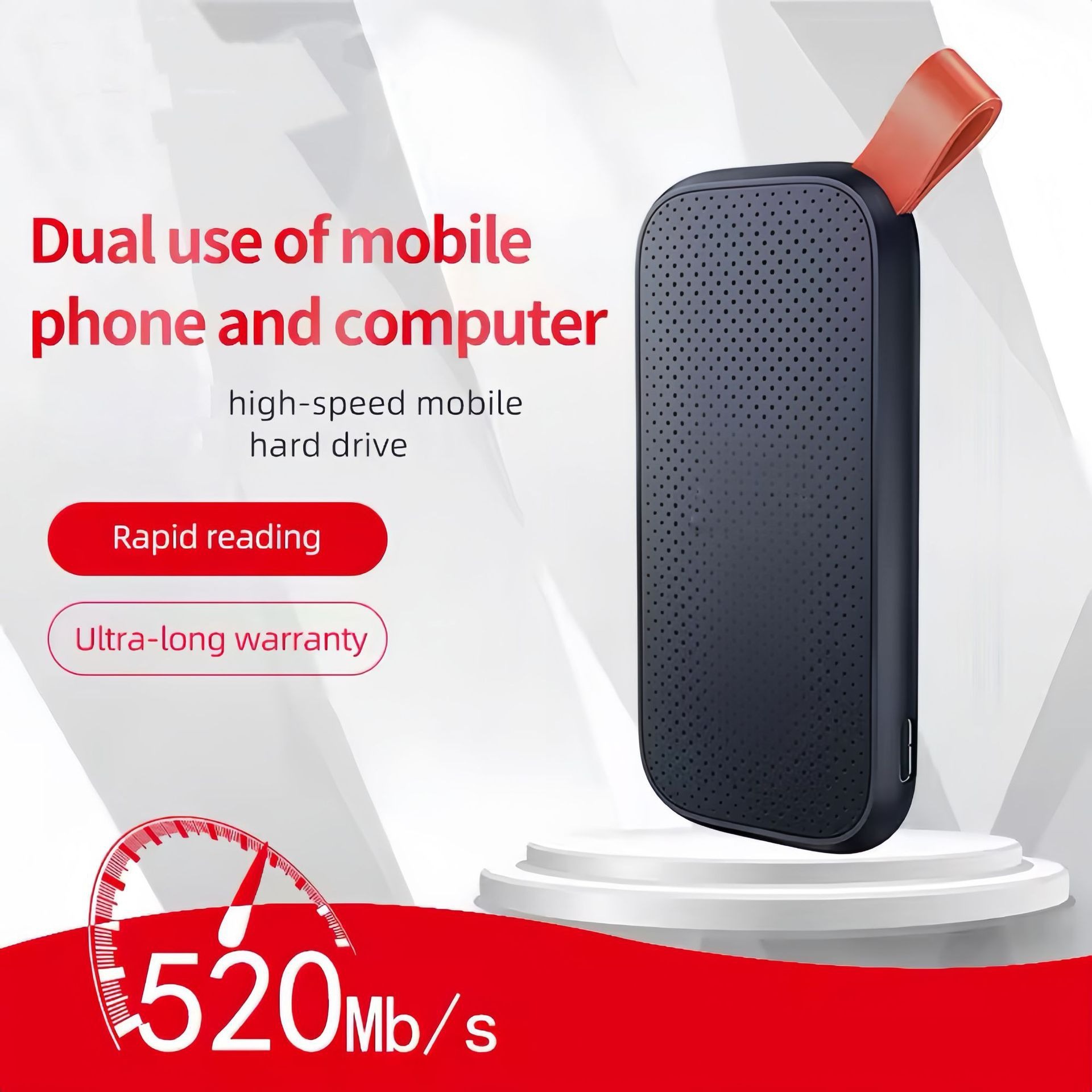 Cross-Border Wholesale Type-C E30 1T/2Tb Large Capacity Black Mobile Solid State Storage Hard Drive