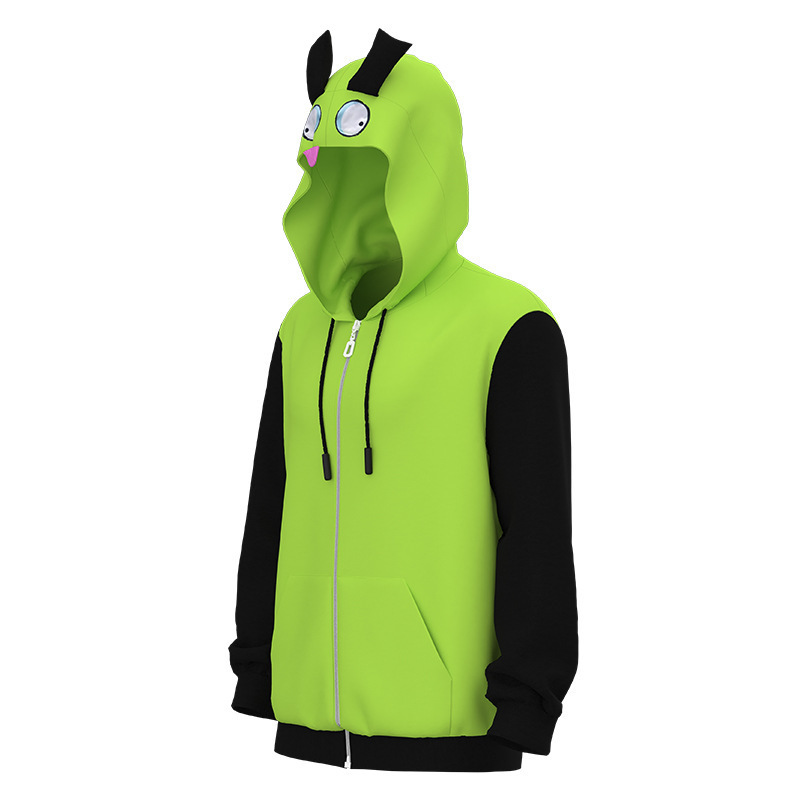 3D Printed Kawasaki Men's Sweatshirts Motorcycle Skull Pattern Running Hoodie Fashion Sports Pullover