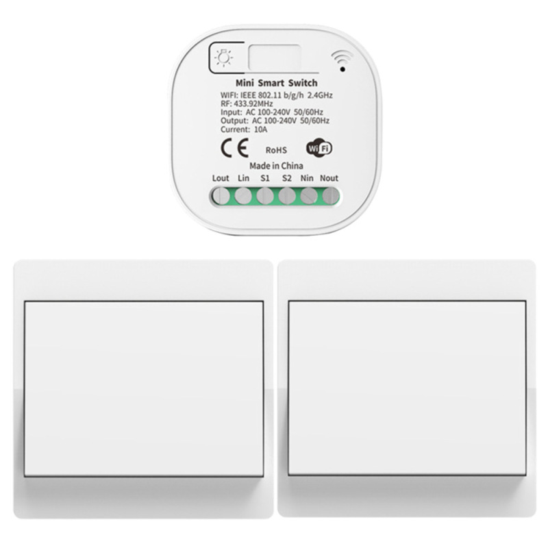 Tuya wifi スマートスイッチバッテリー不要の自己生成スイッチホームワイヤレス壁電気スイッチサポート Xiaodu|undefined